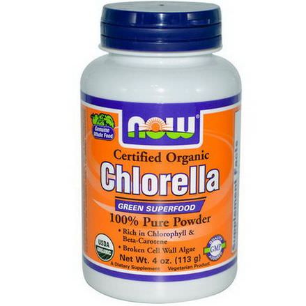 Now Foods, Certified Organic Chlorella 113g Powder