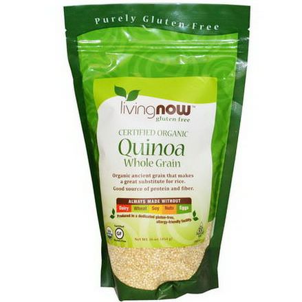 Now Foods, Certified Organic Quinoa, Whole Grain 454g