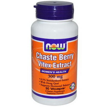 Now Foods, Chaste Berry Vitex Extract, 300mg, 90 Vcaps