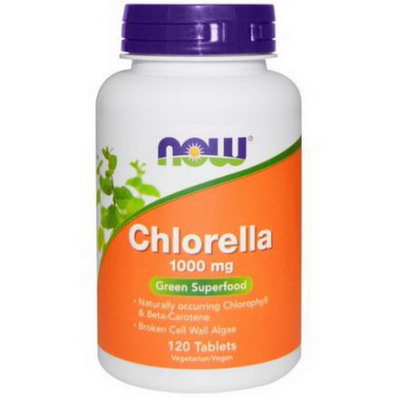 Now Foods, Chlorella, 1000mg, 120 Tablets