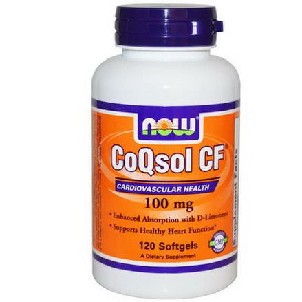 Now Foods, CoQsol CF, 100mg, 120 Softgels