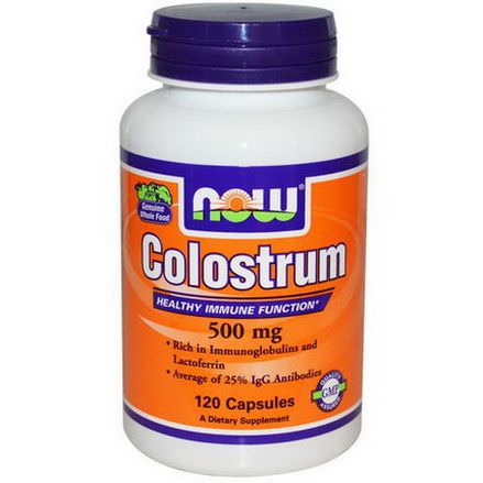 Now Foods, Colostrum, 500mg, 120 Capsules