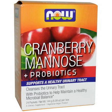 Now Foods, Cranberry Mannose Probiotics, 24 Packets 6g Each