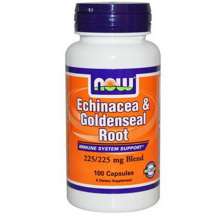 Now Foods, Echinacea&Goldenseal Root, 100 Capsules