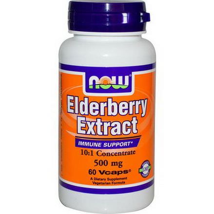 Now Foods, Elderberry Extract, 500mg, 60 Vcaps