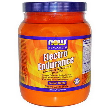 Now Foods, Electro Endurance, Orange Flavor 998g