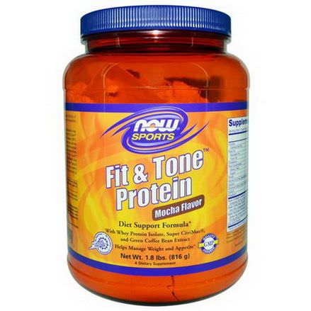 Now Foods, Fit&Tone Protein, Mocha Flavor 816g