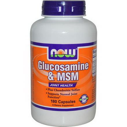 Now Foods, Glucosamine&MSM, 180 Capsules