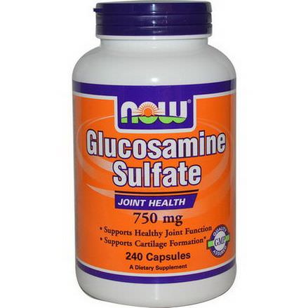 Now Foods, Glucosamine Sulfate, 750mg, 240 Capsules