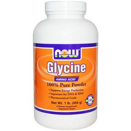 Now Foods, Glycine, 100% Pure Powder 454g