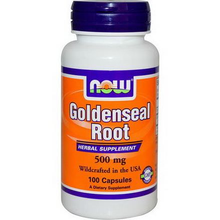 Now Foods, Goldenseal Root, 500mg, 100 Capsules