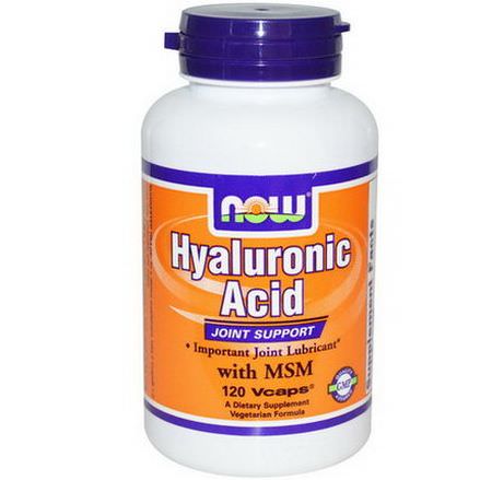 Now Foods, Hyaluronic Acid With MSM, 120 Vcaps