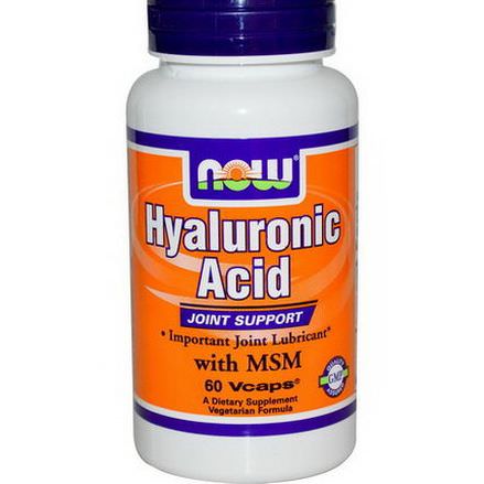 Now Foods, Hyaluronic Acid, with MSM, 60 Vcaps