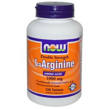 Now Foods, L-Arginine, 1000mg, 120 Tablets