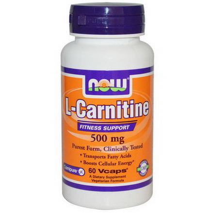 Now Foods, L-Carnitine, 500mg, 60 Vcaps