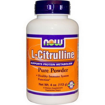 Now Foods, L-Citrulline, Pure Powder 113g