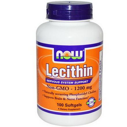Now Foods, Lecithin, 1200mg, 100 Softgels
