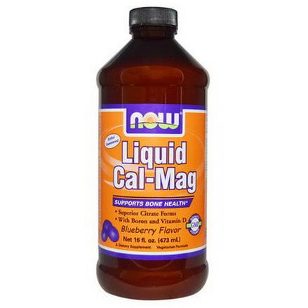 Now Foods, Liquid Cal-Mag, Blueberry Flavor 473ml