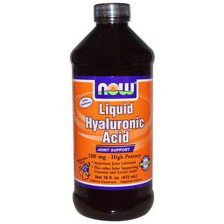 Now Foods, Liquid Hyaluronic Acid, Berry Flavor, 100mg 473ml