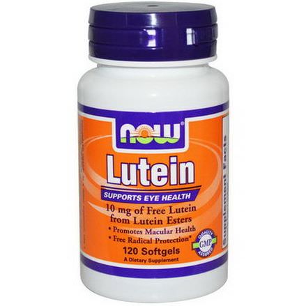 Now Foods, Lutein, 10mg, 120 Softgels