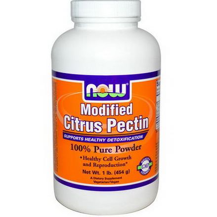 Now Foods, Modified Citrus Pectin, 100% Pure Powder 454g