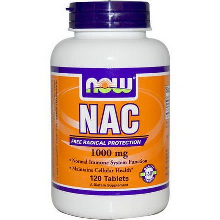 Now Foods, NAC, 1000mg, 120 Tablets