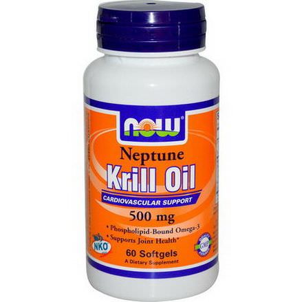 Now Foods, Neptune Krill Oil, 500mg, 60 Softgels