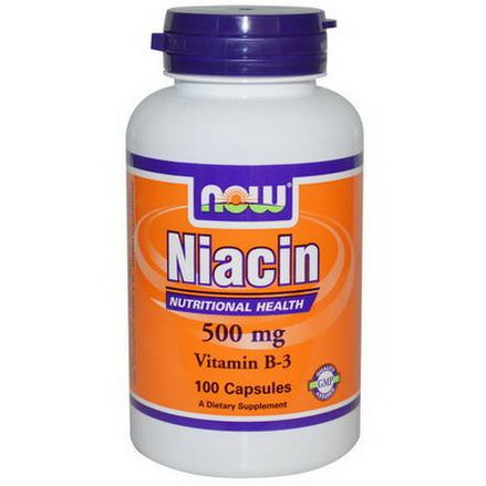 Now Foods, Niacin, 500mg, 100 Capsules
