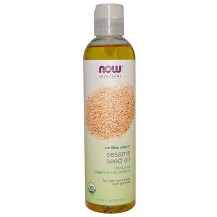 Now Foods, Now Solutions, Sesame Seed Oil, Certified Organic 237ml