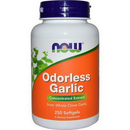 Now Foods, Odorless Garlic, Concentrated Extract, 250 Softgels