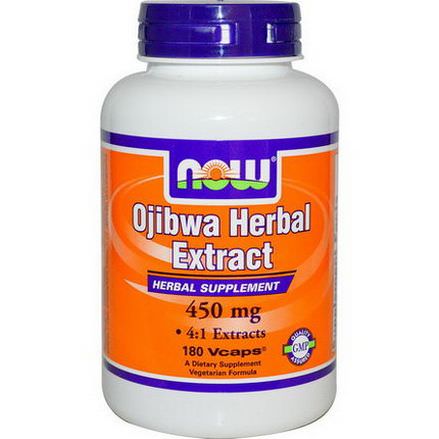 Now Foods, Ojibwa Herbal Extract, 450mg, 180 Vcaps