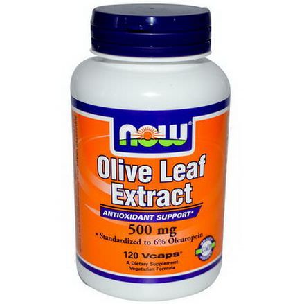 Now Foods, Olive Leaf Extract, 500mg, 120 Vcaps
