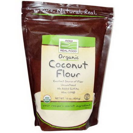 Now Foods, Organic Coconut Flour 454g