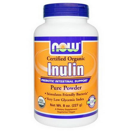 Now Foods, Organic, Inulin, Pure Powder 227g