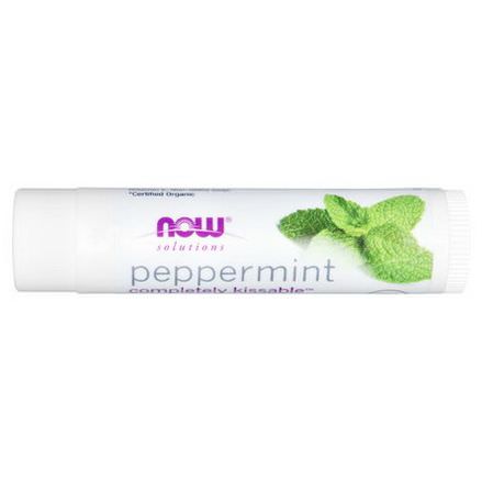 Now Foods, Organic, Solutions, Completely Kissable, Lip Balm, Peppermint 4.25g