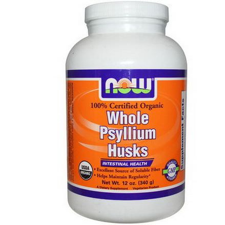 Now Foods, Organic Whole Psyllium Husks 340g