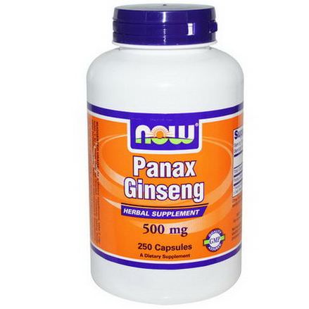 Now Foods, Panax Ginseng, 500mg, 250 Capsules