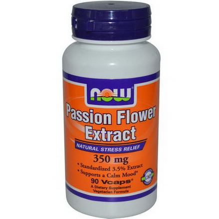 Now Foods, Passion Flower Extract, 350mg, 90 Veggie Caps