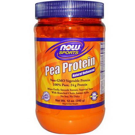 Now Foods, Pea Protein, Natural Unflavored 340g