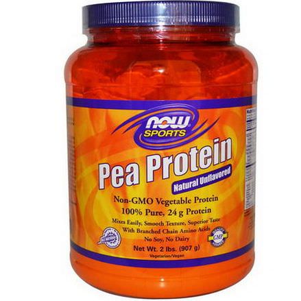 Now Foods, Pea Protein, Natural Unflavored 907g