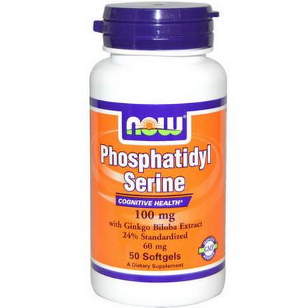 Now Foods, Phosphatidyl Serine, 100mg, 50 Softgels