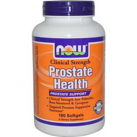 Now Foods, Prostate Health, Clinical Strength, 180 Softgels