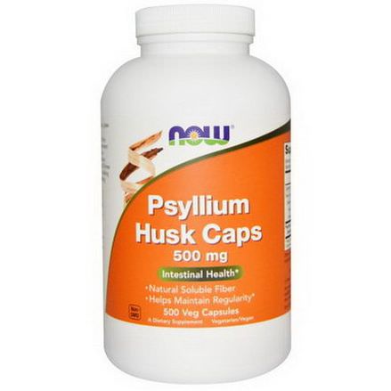 Now Foods, Psyllium Husk Caps, 500mg, 500 Veggie Caps