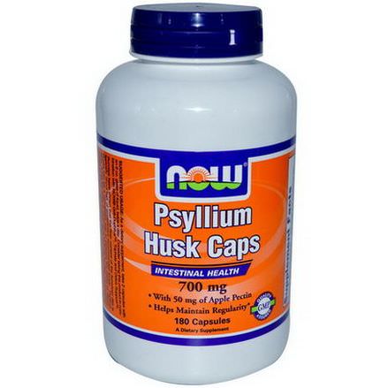 Now Foods, Psyllium Husk Caps, 700mg, 180 Capsules