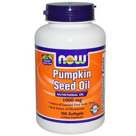 Now Foods, Pumpkin Seed Oil, 1000mg, 100 Softgels