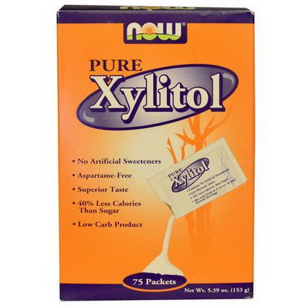 Now Foods, Pure Xylitol, 75 Packets 153g