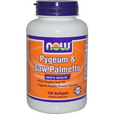 Now Foods, Pygeum&Saw Palmetto, Men's Health, 120 Softgels