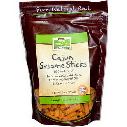 Now Foods, Real Food, Cajun Sesame Sticks 255g