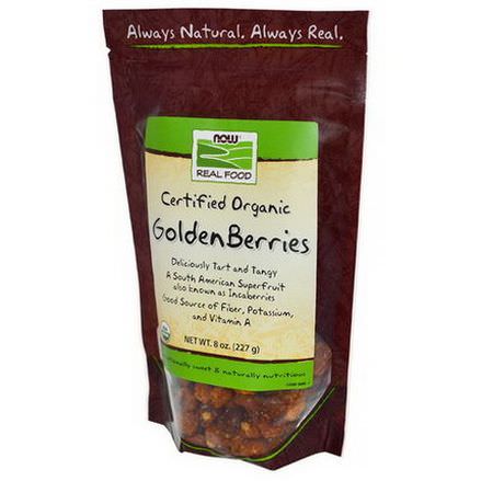 Now Foods, Real Food, Certified Organic Golden Berries 227g