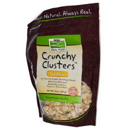 Now Foods, Real Food, Crunchy Clusters, Cashew 255g